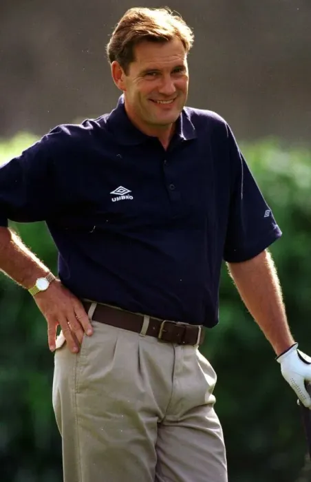 Framed Print : Glenn Hoddle England Manager plays golf June 1998 on rest day during the World Cup Framed Print : Glenn Hoddle England Manager plays golf June 1998 on rest day during the World Cup