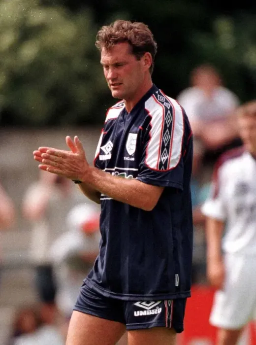 Framed Print : Glenn Hoddle England manager rubs his hands June 1998 during training