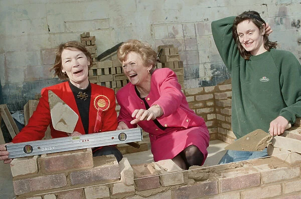Glenys Kinnock and Glenda Jackson during the 1992 General Election campaign