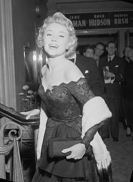 Glynis Johns actress attending film premiere of Mad About The Man