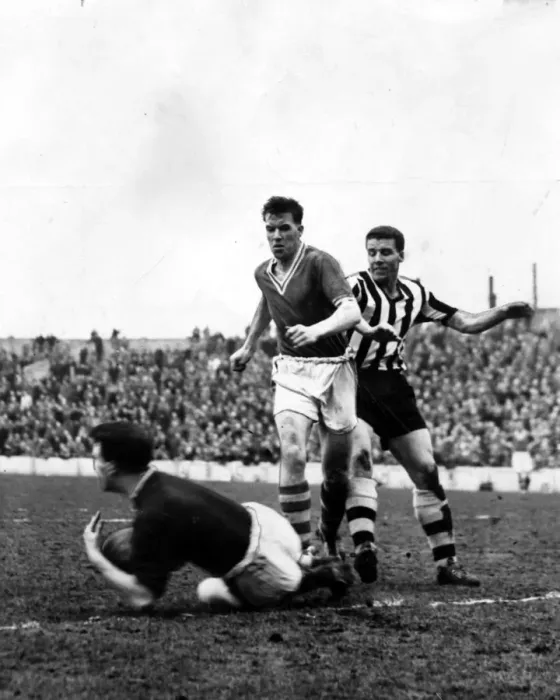 Framed Print : goalkeeper - 13th April 1960 - Western Mail and Echo Copyright Image Framed Print : goalkeeper - 13th April 1960 - Western Mail and Echo Copyright Image