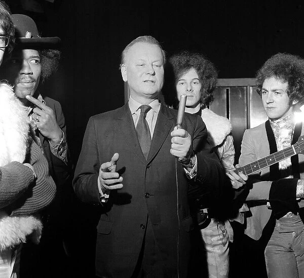 Godfrey Winn December 1967, singing makes singing debut on television, with Jimi Hendrix