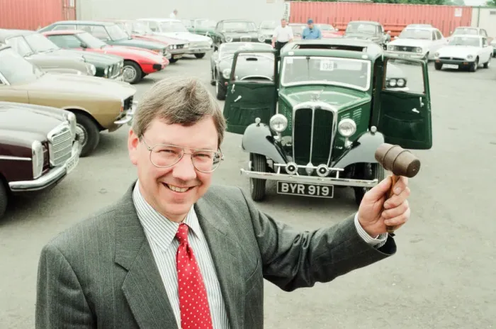 Framed Print : Going, Going, Gone! Auctioneer, Philip Walker of Lithgow Sons and Partners