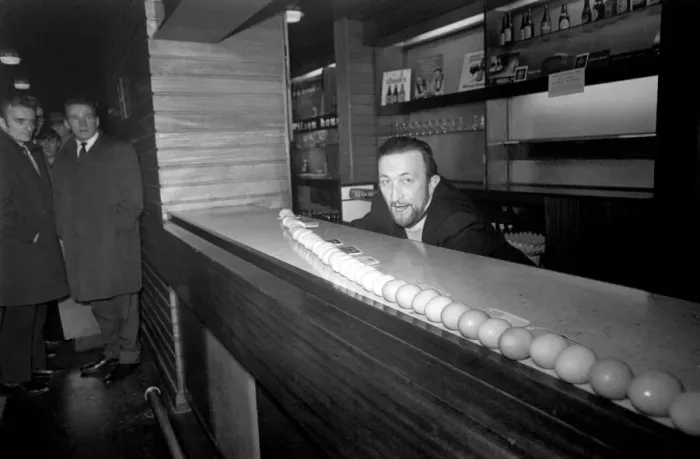 Framed Print : Going to work on an egg is the understatement of the day to 46 years old Taffy Gordon of