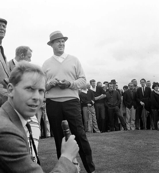 Golf at Birkdale July 1965 Sam Snead tees off at golf Championship