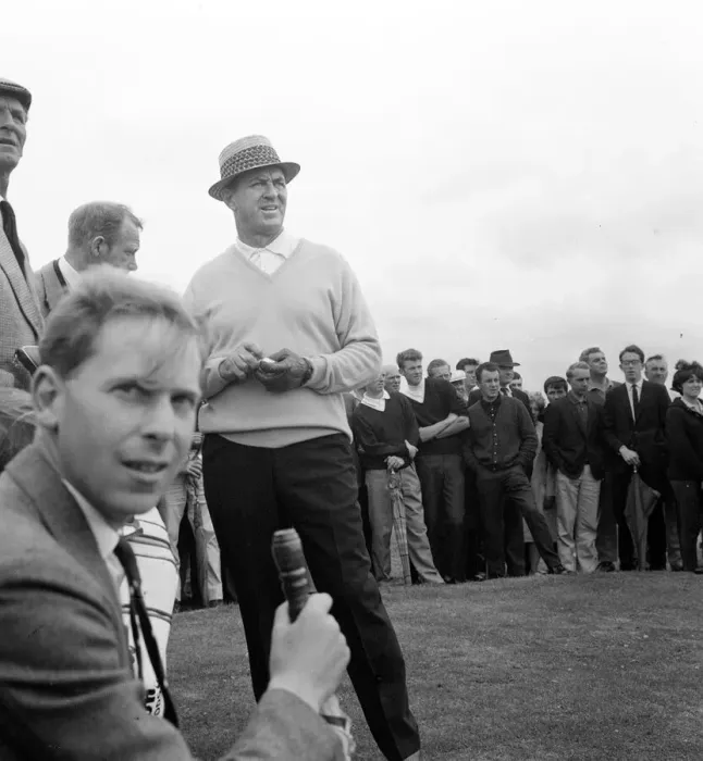 Framed Print : Golf at Birkdale July 1965 Sam Snead tees off at golf Championship Framed Print : Golf at Birkdale July 1965 Sam Snead tees off at golf Championship