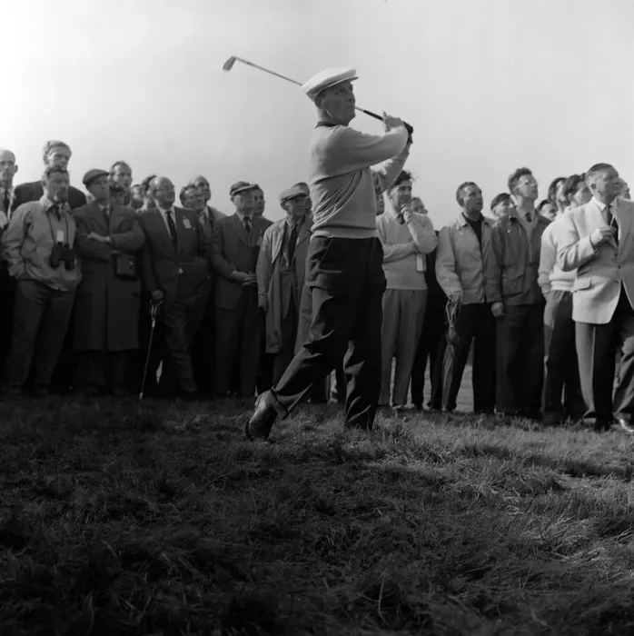 Framed Print : Golf - Ryder Cup - October 1961 at the Royal Lytham & St Annes Golf Course in