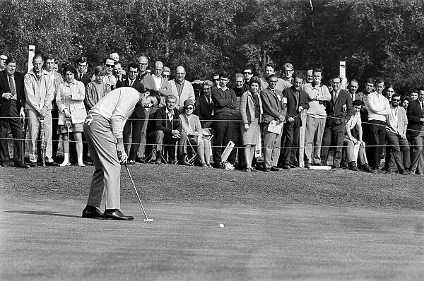 Golfer Charles Bob during the Piccadilly Championship, 10th October 1969