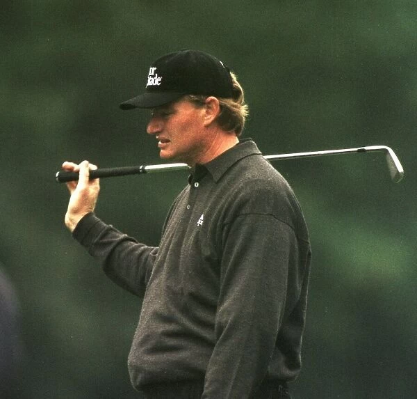 Golfer Ernie Els Wentworth World Matchplay October 1998 unhappy about his approach