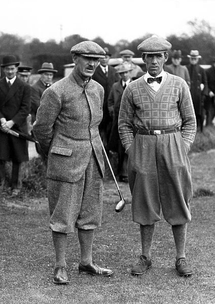 Golfers Abe Mitchell and George Duncan