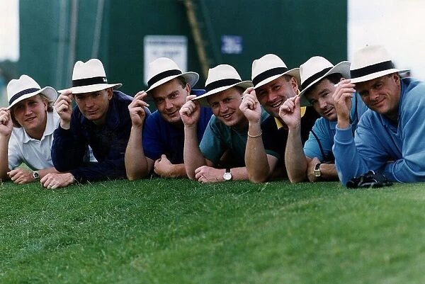 Golfers from Nevill Golf Club wearing Panama Hats