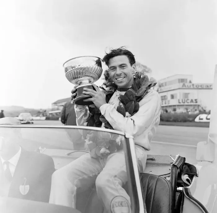 Framed Print : Goodwood International Race Meeting, Easter Monday. Jim Clark with the Sunday Mirror Framed Print : Goodwood International Race Meeting, Easter Monday. Jim Clark with the Sunday Mirror
