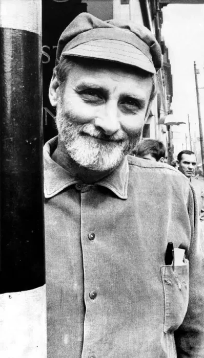 Framed Print : Former Goon Spike Milligan pictured in Newcastle for opening of his show