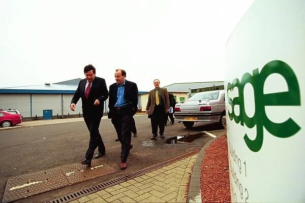 Gordon Brown who visited the Sage software company today