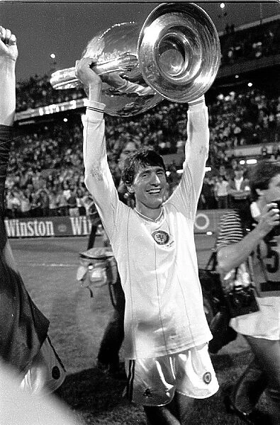 Gordon Cowans with the European Cup for Villa. 26th May 1982