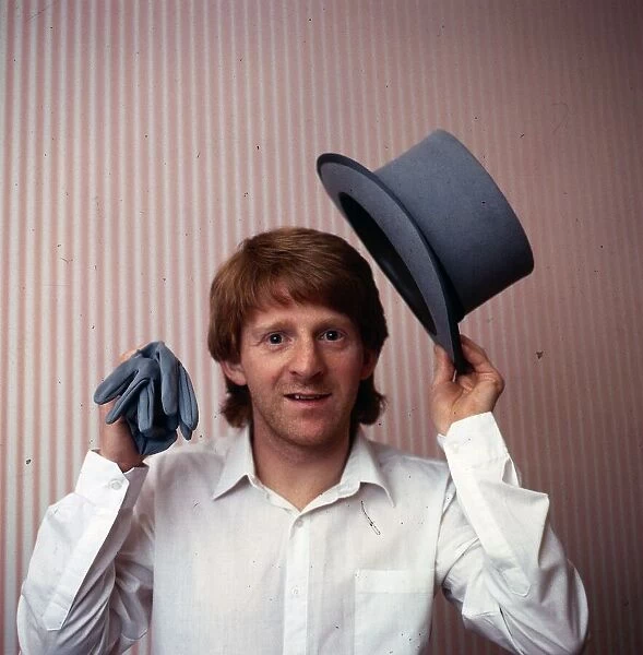 Gordon Strachan with top hat and gloves July 1983