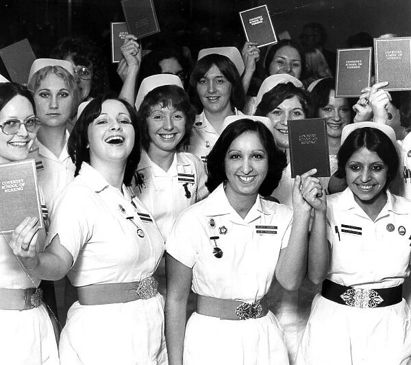 Graduation with a smile... some of the nurses who received their certificates at last