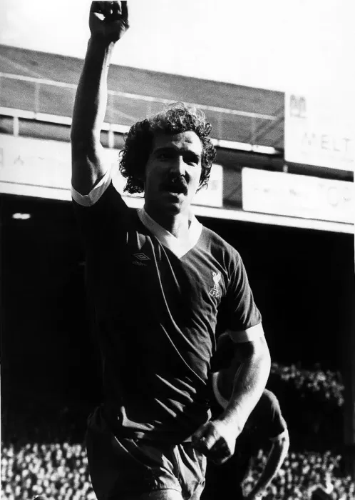 Framed Print : Graeme Souness Football Player Liverpool Oct 1980 celebrates after scoring in Framed Print : Graeme Souness Football Player Liverpool Oct 1980 celebrates after scoring in