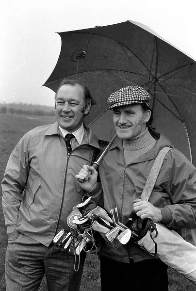 Graham Hill and Larry Webb. January 1975 75-00355-005