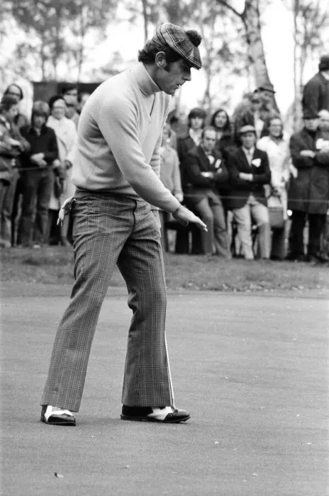 Framed Print : Graham Marsh playing golf in the Piccadilly World Match Play Championship, which he lost