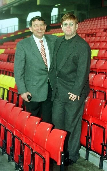 Graham Taylor Watford Football Club December 1998 Football Manager with Sir Elton