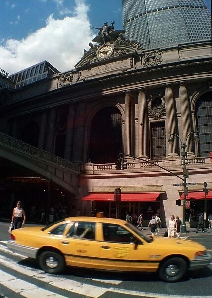 Grand Central Station New York street with taxi USA United States of America August 1999