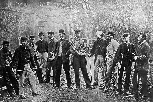 Grand Golf Tournament, Leith Links, 17th May 1867. front l-r - A