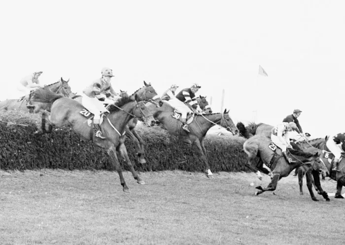 Framed Print : Grand National 1969 Andrew Parker Bowles on The Fossa (Spotted Cap no 20