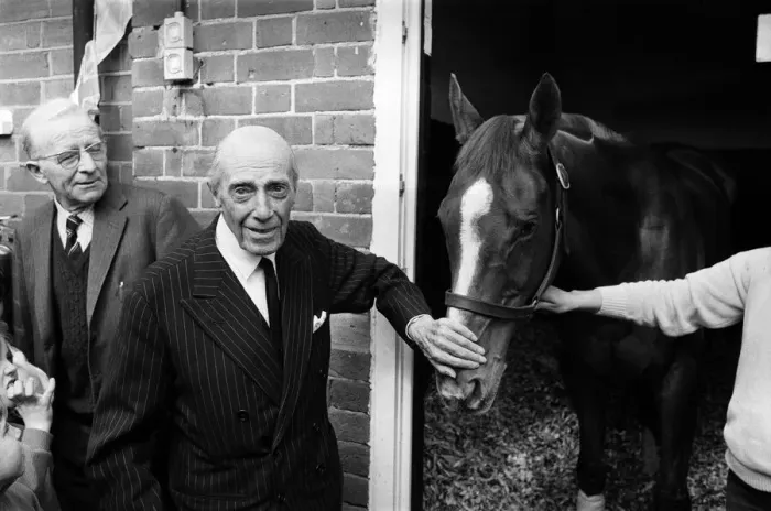 Framed Print : Grand National Winner, Maori Venture and owner Jim Joel Framed Print : Grand National Winner, Maori Venture and owner Jim Joel