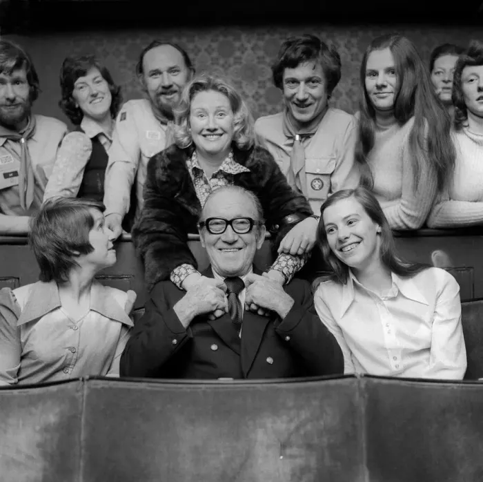 Framed Print : He was the grand old man of comedy. Arthur Askey is pictured here on 17th April 1975 Framed Print : He was the grand old man of comedy. Arthur Askey is pictured here on 17th April 1975
