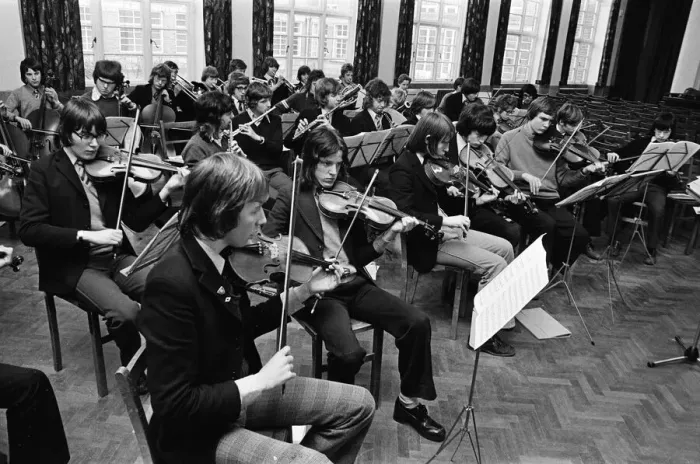 Framed Print : Grangefield Grammar School concert, Stockton-on-Tees. 1975 Framed Print : Grangefield Grammar School concert, Stockton-on-Tees. 1975