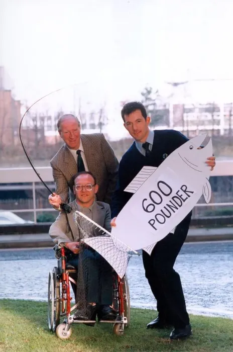 Framed Print : Grant Gardiner from Northumbria Water presents Jack Charlton