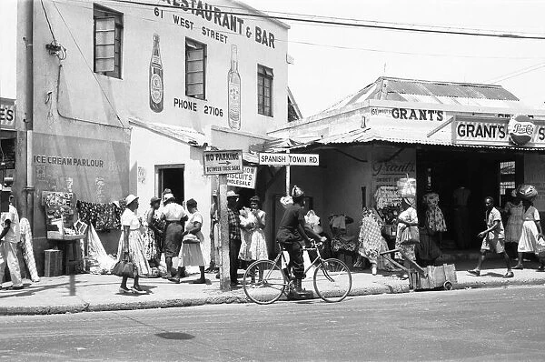 Grants Restaurant and Bar on Spanish Town Road, Kingston, Jamaica. 19th May 1963