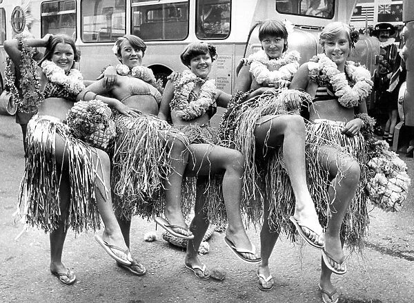 Grass skirts and hula girls were among the attractions at the Lord Mayor