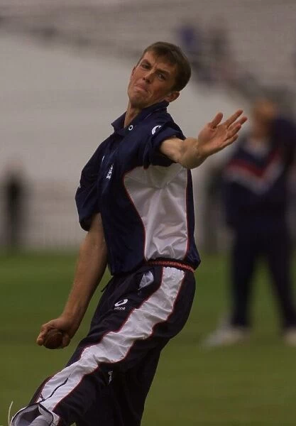 Greame Swann England Cricket Spinner Net Practice Oval 1999 weby
