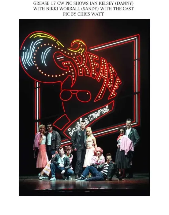 Framed Print : Grease musical Edinburgh Playhouse September 1997 Ian Kelsey actor as Danny Framed Print : Grease musical Edinburgh Playhouse September 1997 Ian Kelsey actor as Danny