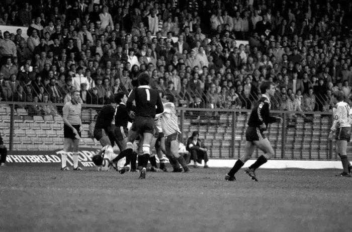 Framed Print : Great Britain v New Zealand Third Test match Elland Road November 1985