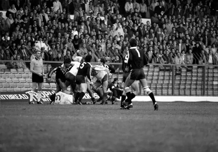 Framed Print : Great Britain v New Zealand Third Test match Elland Road November 1985