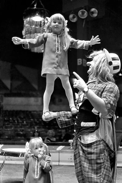 Its great being circus kids for Carol aged 4 and Grace aged 2 daughters of clown Carlos