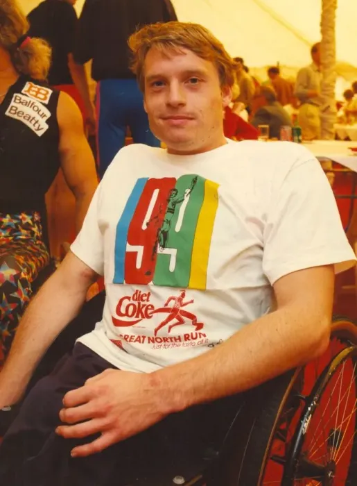 Framed Print : The Great North Run 15 September 1991 - David Holding - winner of the wheelchair race Framed Print : The Great North Run 15 September 1991 - David Holding - winner of the wheelchair race