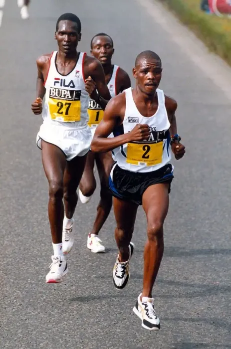 Framed Print : Great North Run, 18 September, 1994 - Benson Masya (No. 2), Paul Tergat (No Framed Print : Great North Run, 18 September, 1994 - Benson Masya (No. 2), Paul Tergat (No
