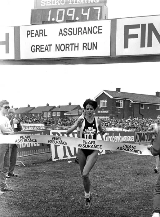 Framed Print : Great North Run, 21 June, 1987 - Winner of the ladies race Australian Lisa Martin Framed Print : Great North Run, 21 June, 1987 - Winner of the ladies race Australian Lisa Martin