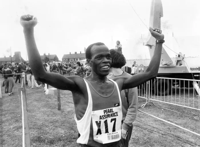 Framed Print : The Great North Run 8 June 1986 - Winner Mike Musyoki Framed Print : The Great North Run 8 June 1986 - Winner Mike Musyoki