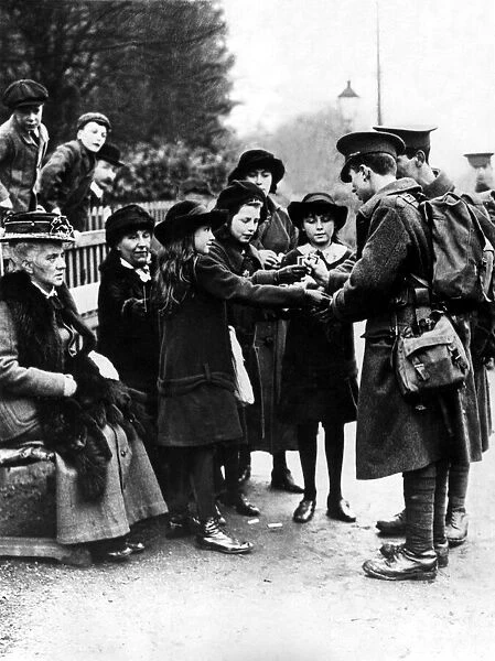 The Great War, ( First World War, WW1, World War One ). This photograph shows