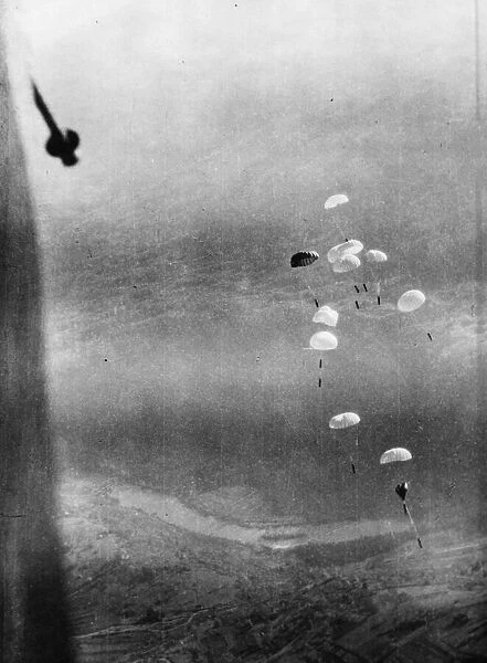 The greatest quantity of airborne supplies ever dropped to resistance forces in
