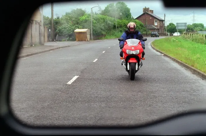 Framed Print : Green Vauxhall Astra van July 1999 with red Honda motorbike Framed Print : Green Vauxhall Astra van July 1999 with red Honda motorbike