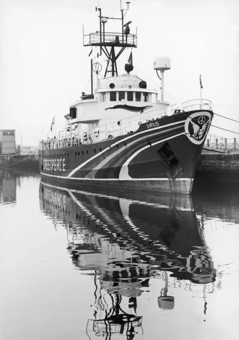 Framed Print : The Greenpeace ship Sirius seen here berthed at the Coal Dock at Hartlepool Framed Print : The Greenpeace ship Sirius seen here berthed at the Coal Dock at Hartlepool