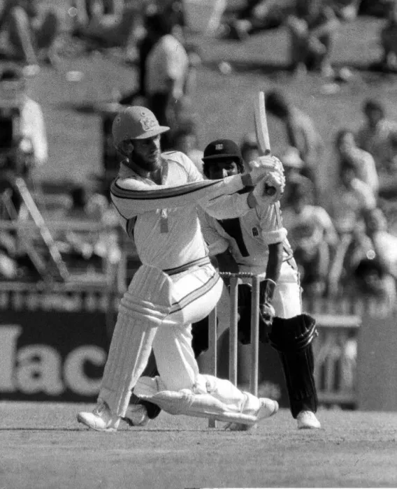 Framed Print : Greg Chappell batting during the one day international match against West Indies in Framed Print : Greg Chappell batting during the one day international match against West Indies in