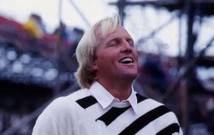 Framed Print : Greg Norman golfer laughing July 1986 Framed Print : Greg Norman golfer laughing July 1986
