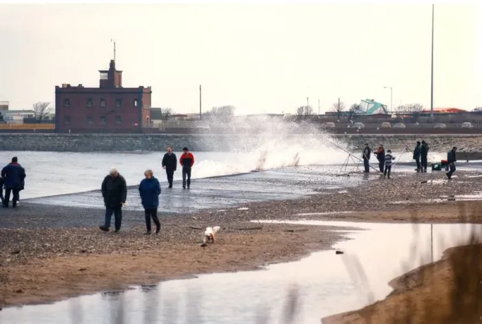 Framed Print : A group of anglers enjoying a spot of fishing on the beach at South Shields Framed Print : A group of anglers enjoying a spot of fishing on the beach at South Shields